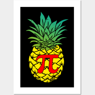 funny pineapple pi day Posters and Art